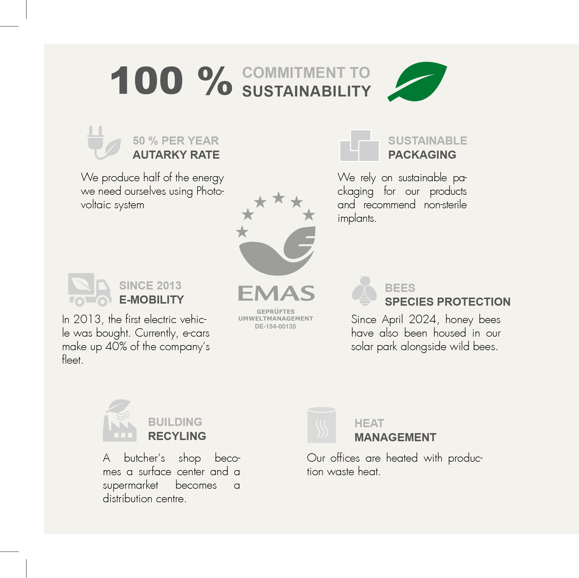 Commitment to sustainability