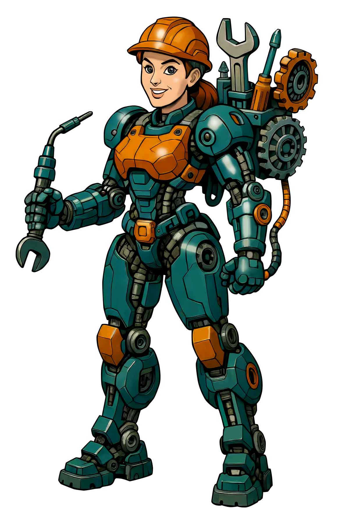 Königsee Implantate Ausbildung: Future Heroes Illustration Industriemechanikerin / Industriemechaniker