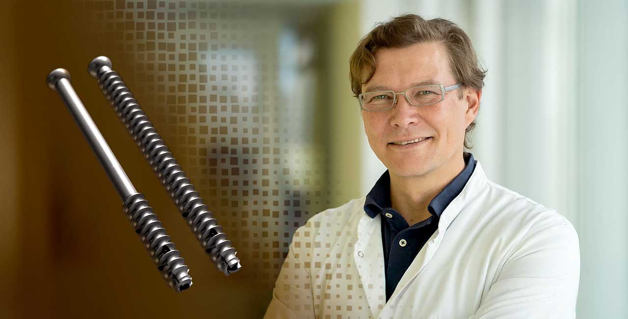 Königsee Implantate DKOU 2025, Speakerportrait: PD Dr. Böhme, Produkt: TISS, Thema: Beckenfrakturen